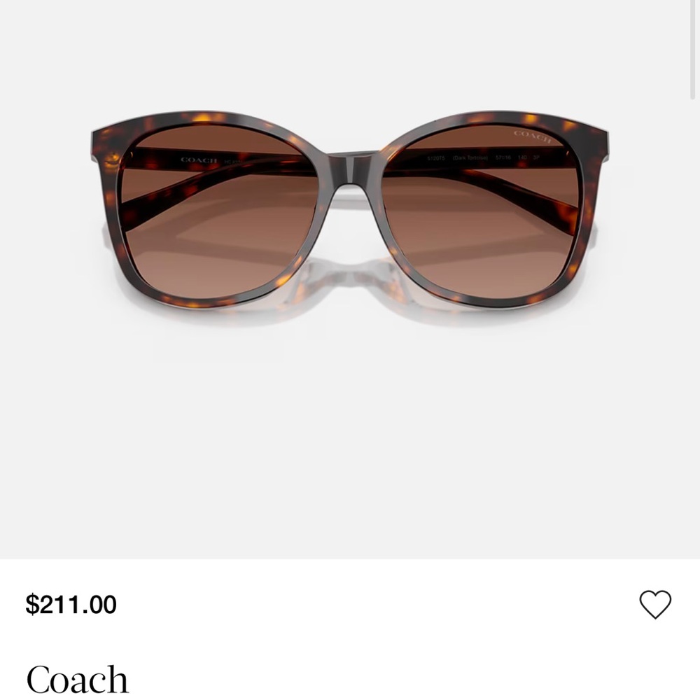 Coach Tortoise Sunglasses HC8271U L1101
